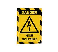 DURABLE Pochettes adhésives Duraframe Security 4944130 A4 cadre magnétique jaune/noir 2 paquets de 2