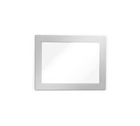 Durable 494823 Info Frame Duraframe Magnetic (A6, Cadre Magnétique pour Surfaces Métalliques) 5 Pièces - Argent