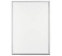 Durable - Cadre clipsable en aluminium A1 - Pour l'affichage d'informations - Kit de fixation inclus (vissage ou collage) - Argent