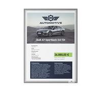 Durable 501557 Pochette Info A4 Adhésive Statique, Résistant Aux Uv pour Les Surfaces en Verre, Gris, 1 Pièce