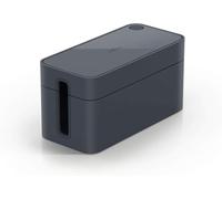 Durable 503537 BoãTier Range-Cã¢Ble Cavoline Box S Gris Foncã© | Fentes de sortie en caoutchouc sur 2 côtés, plastique retardateur de flammes, patins antidérapants, Made in Germany
