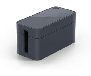 Durable 503537 BoãTier Range-Cã¢Ble Cavoline Box S Gris Foncã© | Fentes de sortie en caoutchouc sur 2 côtés, plastique retardateur de flammes, patins antidérapants, Made in Germany