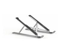 Durable - Support Pliable pour Ordinateur Portable jusqu'à 15" - Pliable et Peu encombrant - 6 Niveaux de réglage - 505123 Argent métallisé