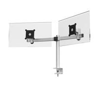 DURABLE Support double écran 508523 2 moniteurs 21–27 pouces VESA inclinable pince argent