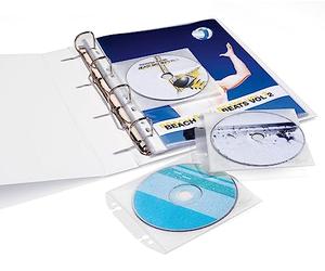 Durable 522319 Pochette CD Cover EASY, pour 2 CD/1CD avec livret, PP, 155x240x13mm, tr., 10 pcs.