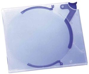 Durable 526706 Boîte à Cd Quickflip (pour 1 Cd) Paquet de 5 Transparent/Bleu