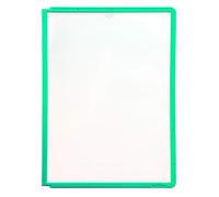 Durable 560605 Sherpa Vario Panel Plaque Pochette Polypropylène pour Document A4 avec Cadre Profilé Vert Lot de 5
