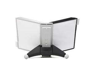 Durable 563222 PUPITRE DE TABLE SHERPA® TABLE 10 Pochettes pour Consultation et Présentation Documents A4 5 Gris/5 Noir