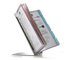 Durable 568800 Système de tableaux d'affichage Function Table gris, avec 20 tableaux d'affichage A4, couleurs assorties