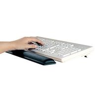 Durable 574958 Ergotop Repose-Poignets Ergonomique avec Gel Confort 46 x 6cm Revêtement Textile Noir