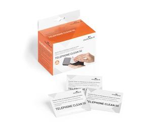 Durable 5785-02 Boîte de 50 Lingettes Nettoyantes Antibactériennes pour Téls Fixes Et Portables