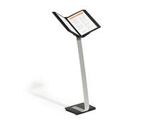 Durable 591001 Sherpa Stand Pro Support Sur Pied 10 Pochettes pour Consultation Et Présentation Documents A4 Orientation Portrait - Paysage Noir