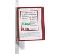 Durable 591403 Panneau transparent rouge (l x H x P) 325 x 360 x 260 mm DIN A4