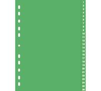 Durable 6157 Onglet Avec Index Numérique Vert
