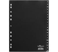 Durable 616801 registre en pp format din a4 20 onglets a-z (noir) Noir G