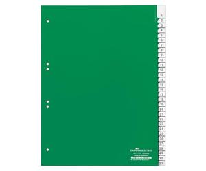 Durable 621905 Intercalaires Format A4 31 Touches Numériques - Onglets Soudés Et Insertions 1-31 - Page de Garde - Perforations Universelles - Pvc Rigide Coloris Vert