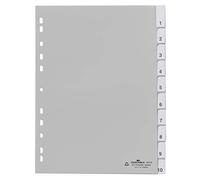 Durable 6441 Onglet Avec Index Vierge Polypropylène (Pp) Gris