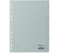 Durable 650510 1 jeu de 5 intercalaires avec onglets imprimés a4 gris 6505-10 G