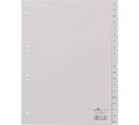 DURABLE Intercalaire de classement 6510-10 Index alphabétique Polypropylène (PP) A4 Gris