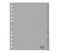 Durable kunststoff-register, a-z, a4, überbreit, 20-teilig 652010