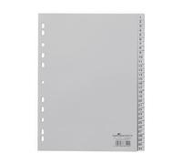 Durable 652310 Intercalaire De Classement Onglet Avec Index Numérique Polypropylène (Pp) Gris