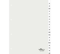 Durable 6800-19 Onglet Avec Index Alphabétique Transparent Et Blanc