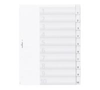 Durable 6821-19 Onglet Avec Index Numérique Transparent