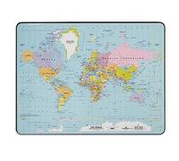 Durable 721119 Sous-main Planisphère Carte du monde sous Film Transparent 53 x 40 cm
