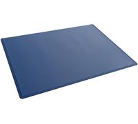Durable Sous-main antidérapant en polypropylène avec couvercle transparent - 53 x 40 cm - Fabriqué en Allemagne - Bleu foncé - 722207