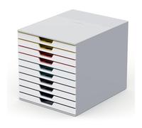 Durable 763027 Module de classement Varicolor Mix 10 Tiroirs de H22 mm pour Documents A4, Folio, Enveloppes