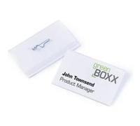 Durable 800419 boite de 25 porte-badges avec epingle 54 x 90 mm 134545 G