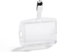DURABLE Porte-carte d'identité 801319 101 x 71 mm avec clip 25 pièces