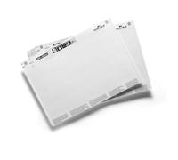 DURABLE Lot de 20 feuilles A5 – 80 étiquettes blanches 200x30mm – Scanfix, Profil-C, Labelfix