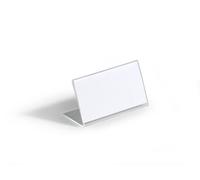 DURABLE Porte-noms de table 805519 en acrylique 52 x 100 mm - Boîte de 10