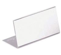 DURABLE Porte-noms de table 805519 en acrylique 52 x 100 mm - Boîte de 10