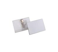 Durable 811119 boite de 25 porte-badges avec pince crocodile 54 x 90 mm 215798