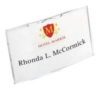 Durable 812319 boite de 25 porte-badges convexes avec aimant 40 x 75 mm G