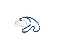 Durable 813907 lot de 10 badges porte-nom 60 x 90 mm avec lanière textile 44 cm (bleu marine)