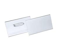 Durable - Eurobadge porte-badge avec épingle - Format 40 x 75 m - Boite de 100 - 814819
