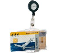 Durable 821919 Porte-carte didentité porte-badge, clip, dragonne à bouton-poussoir 10 pc(s)