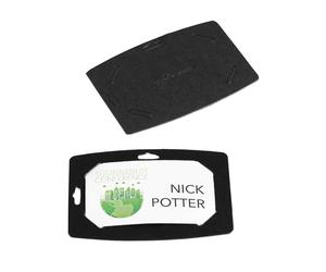 Durable 827301 Lot de 20 étiquettes nominatives en papier recyclé 100% recyclable avec perforation européenne Noir avec étiquettes blanches 54 x 90 mm