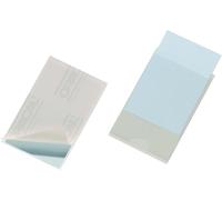 Durable 827919 Boite de 100 Pochettes Adhésives pour Carte de Visite 57 x 90 mm