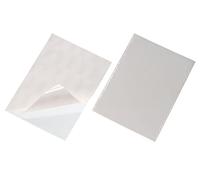 Durable 829519 Pocketfix Pochette Adhésive pour Document A4 Ouverture Petit Côté - Format Pochette 302 x 216 mm Sachet de 10