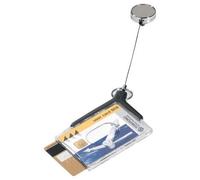 Durable 830858 Boite De 10 Double Porte-Cartes Avec Enrouleur Chromé