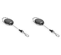 Durable 832701 Clip à boucle Style Jojo (avec crochet à ressort) 1 pièce, noir (Lot de 2)
