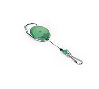 Durable 832705 Jojo Style Retractable Reel Clip with Spring Clip - Green , Pack