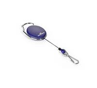 Durable 832707 Jojo Style Retractable Reel Clip with Spring Clip - Dark Blue, Pa