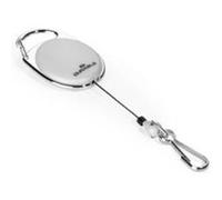 Durable 832710 Style Enrouleur Yoyo Longueur 80 cm Attache Ceinture avec Mousqueton Universel Boîtier Gris Sachet de 1