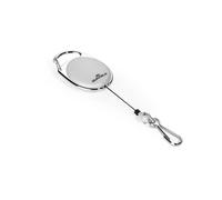 Durable 832710 Jojo Style Retractable Reel Clip, Not Transparent - Grey, Pack of