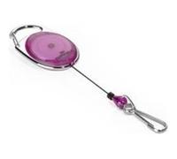 DURABLE Pince à boucles 832712 Style Jojo avec mousqueton Violet